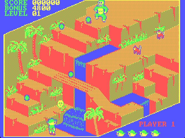 Congo Bongo - DOS game screenshot (1984) by Sega